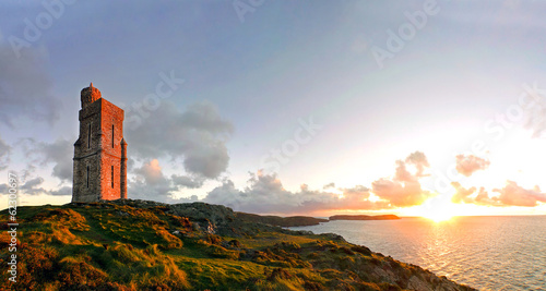 Panorama of South of the Isle of Man with Milner Tower photo
