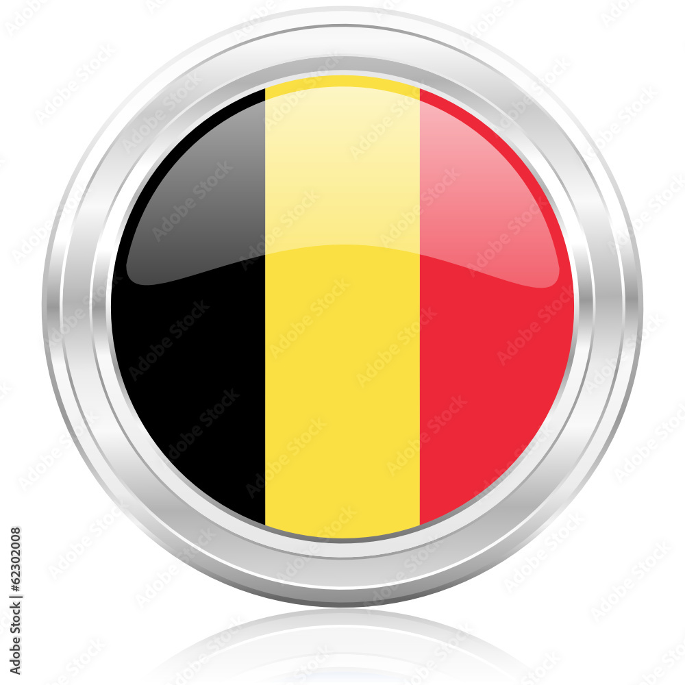 Fototapeta premium belgium flag icon