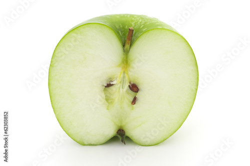 Slice of green apple