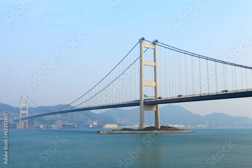Cable bridge in Hong Kong © leungchopan