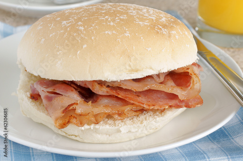 Bacon Sandwich or breakfast roll