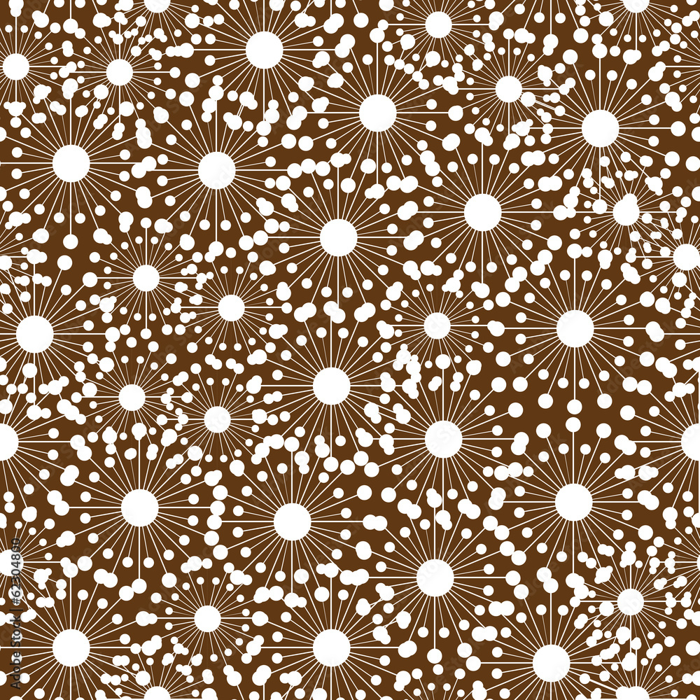 white dandelions flowers seamless pattern white dandelions flowers seamless pattern