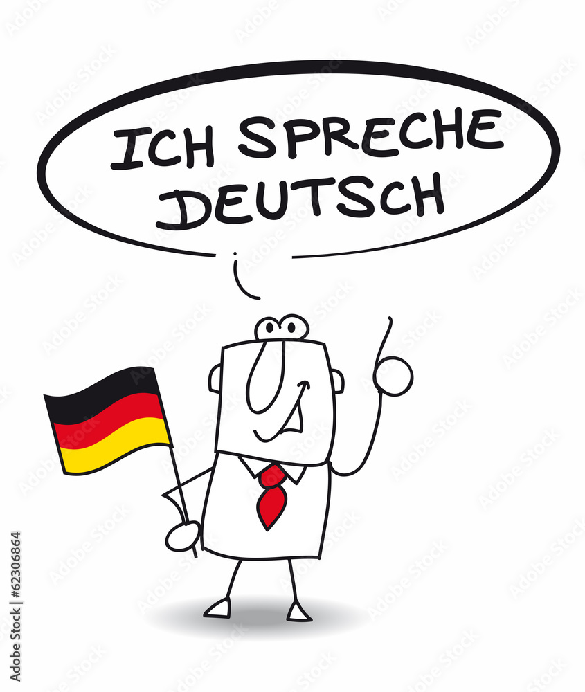 Ich spreche deutsch Stock Vector Adobe Stock