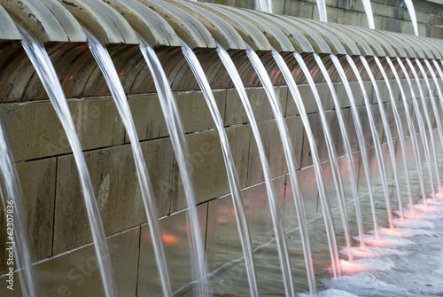 Cascades water feature fountain, Sheffield