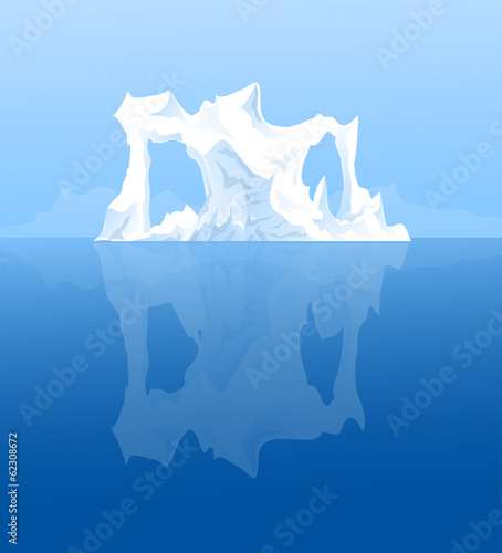 Beauty of Iceberg in Antarctica-vector