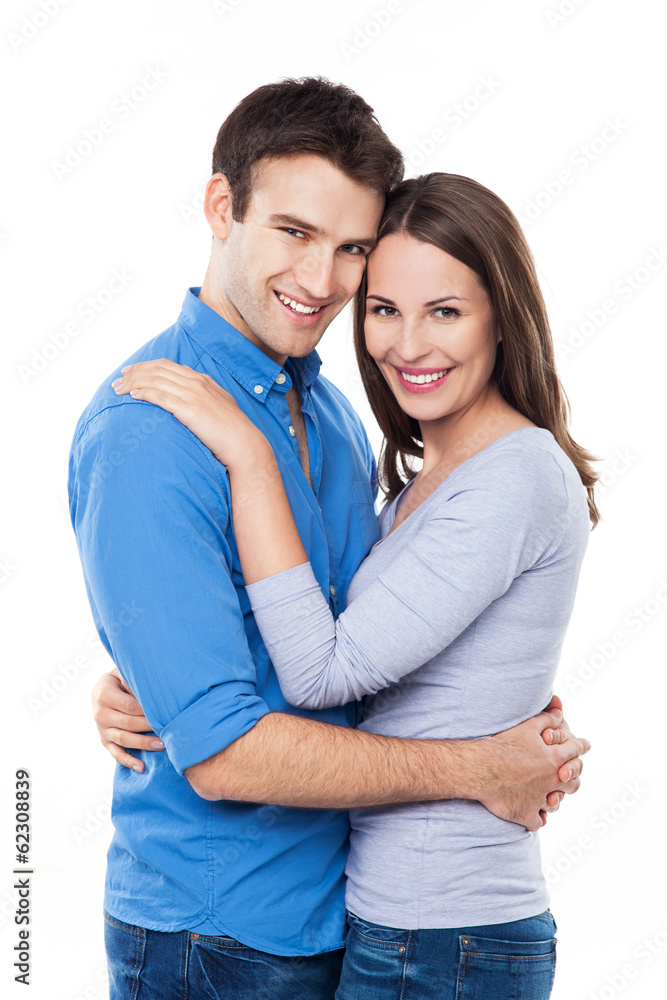Young couple hugging Young couple hugging