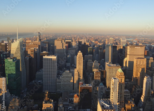 Fin de jour sur New York  depuis Empire State Building 