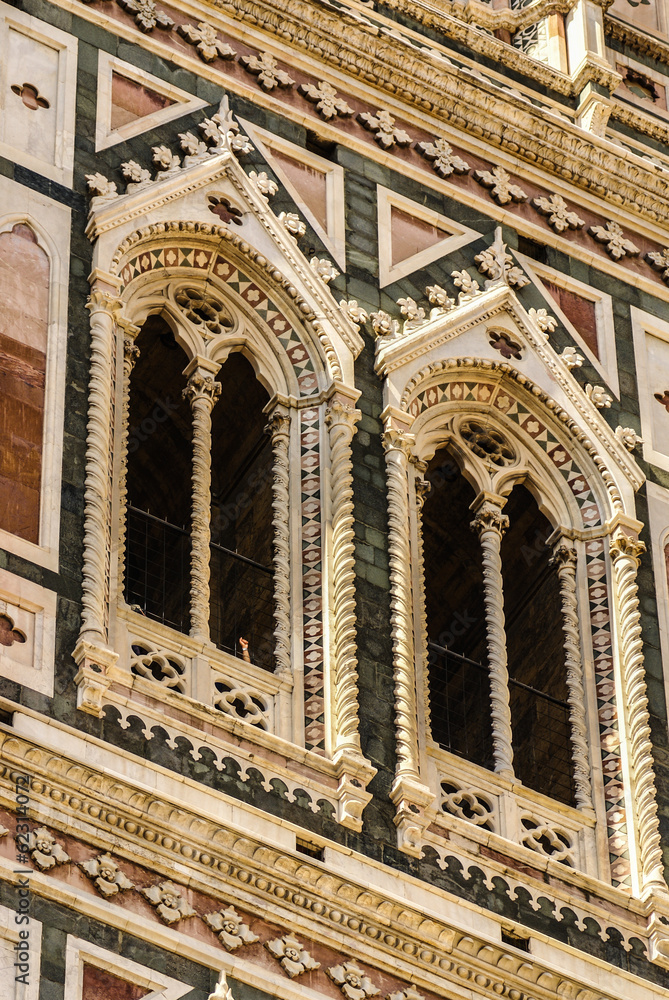 Elements architecture of cathedral in Florence