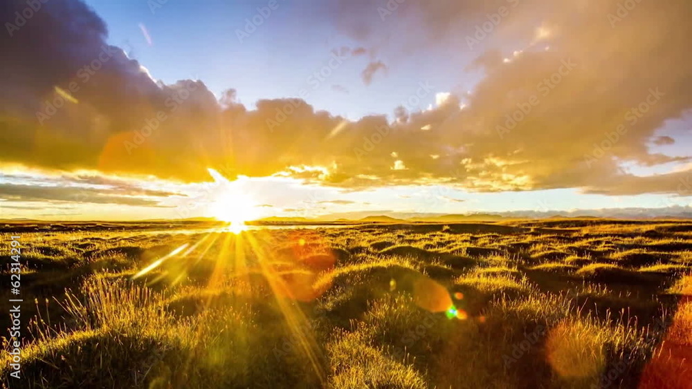 sunrise timelapse at grasslands
