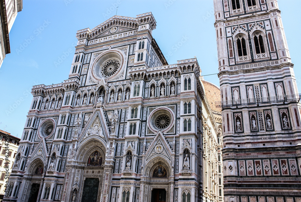 facade of the Basilica of Saint Mary of the Flower in Florence
