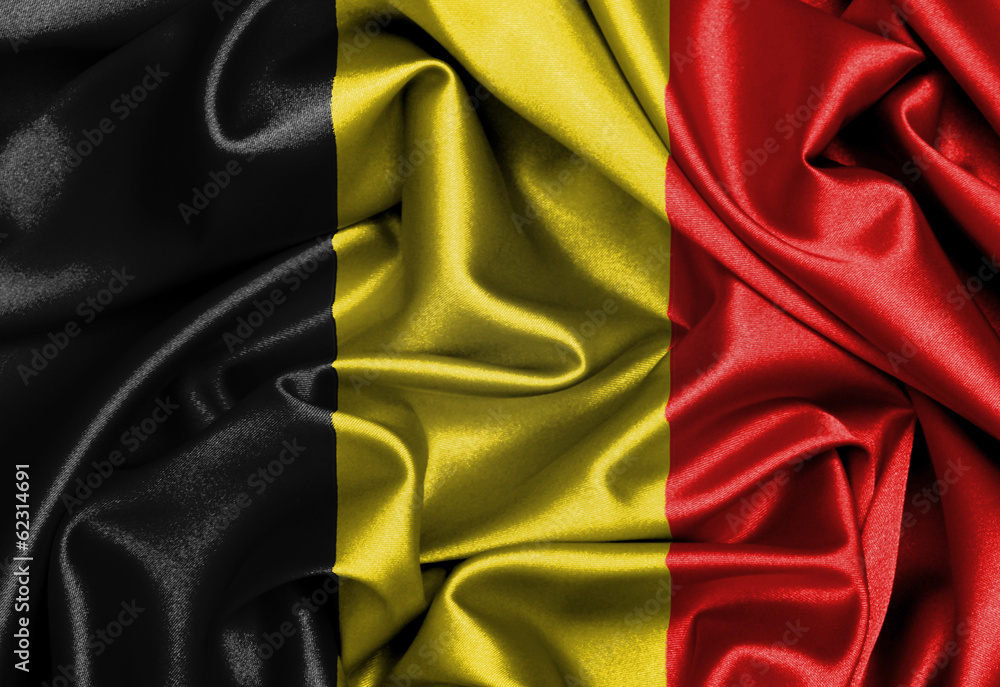 Satin flag, three dimensional render Satin flag, three dimensional render