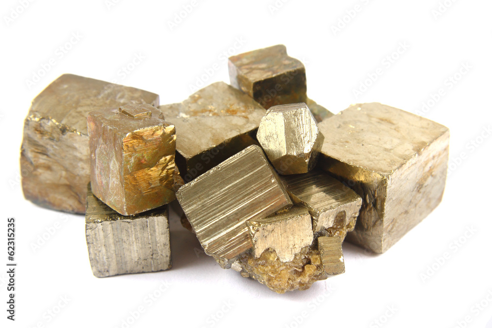 gold (pyrite mineral) isolated gold (pyrite mineral) isolated