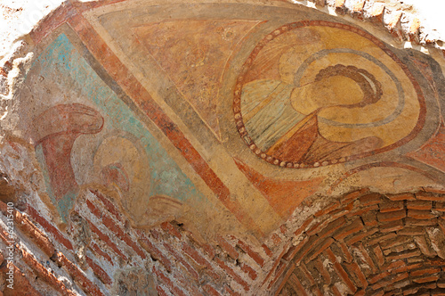 Fresco of John the Baptist at the Red Church, Bulgaria