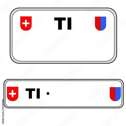 Ticino plate number, Switzerland