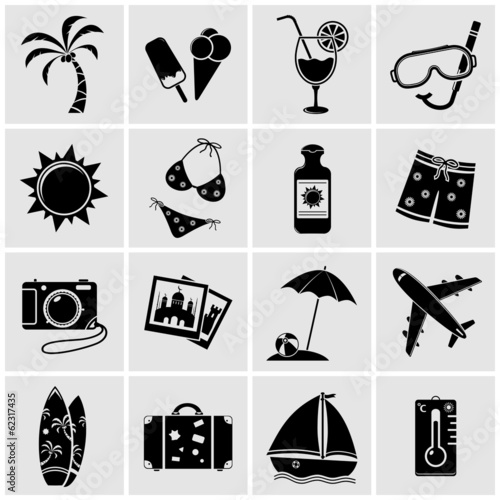 Vacation Icons - Vector