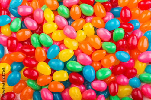 Colorful jellybeans photo