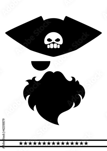 abstract pirate face