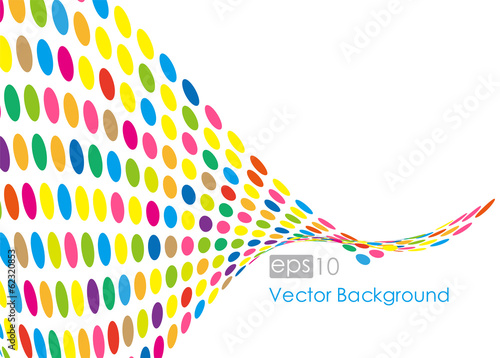 abstract colorful circle background, vector illustration