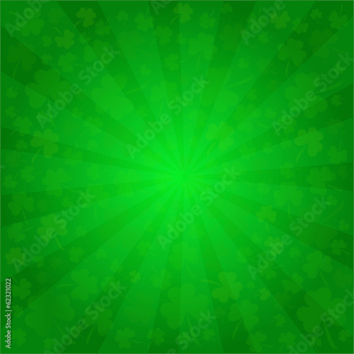 Clovers background on St. Patrick's Day