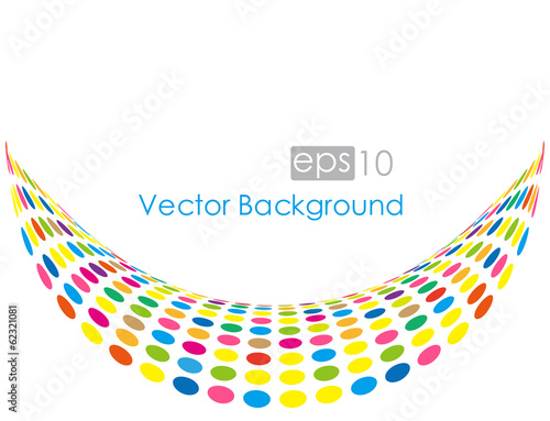 Vector illustration colored dots.