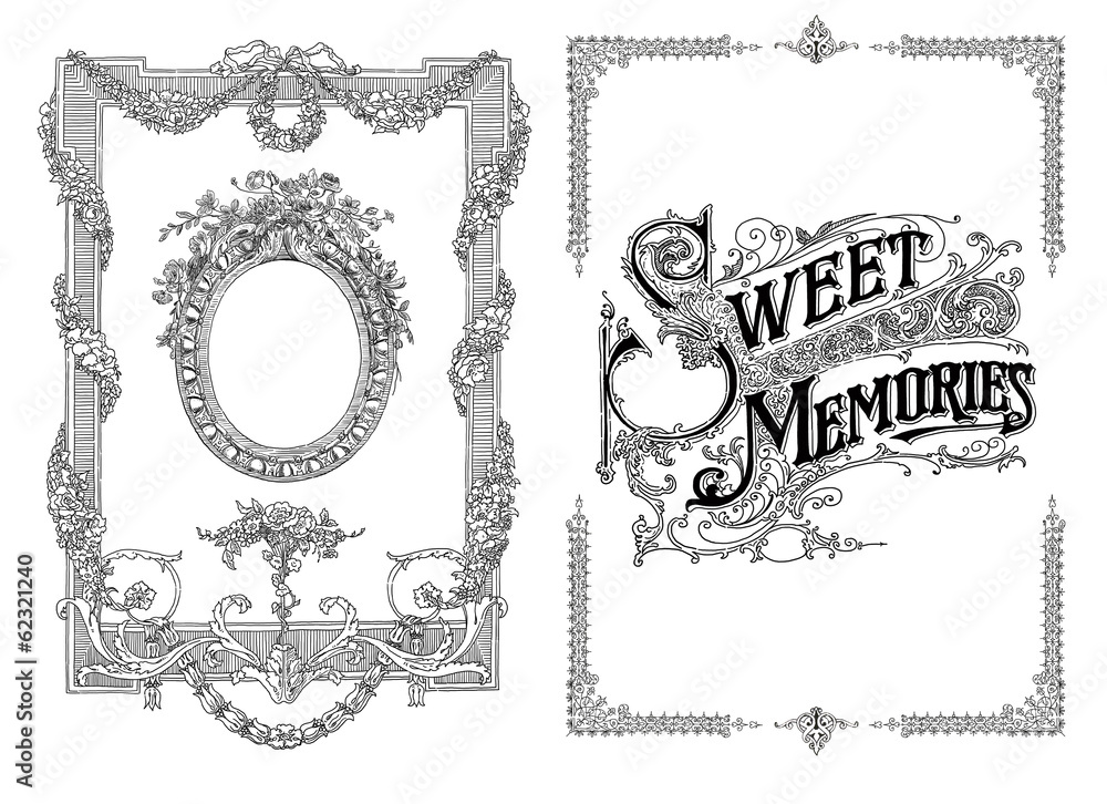 Sweet memories frames background