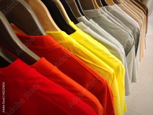 colorful T-shirts