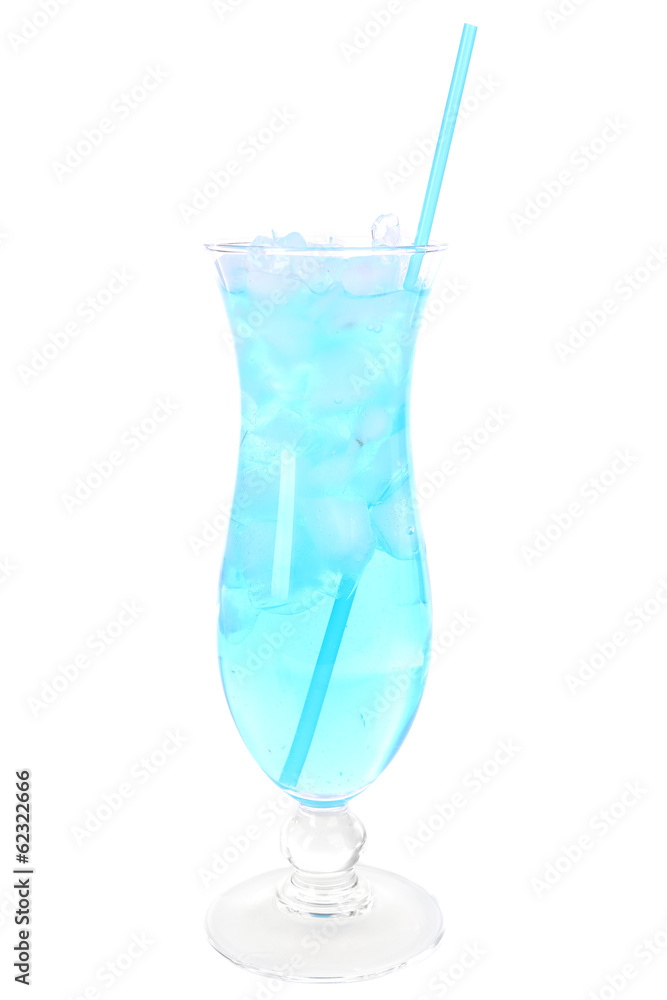 Glass of cocktail isolated on white Glass of cocktail isolated on white