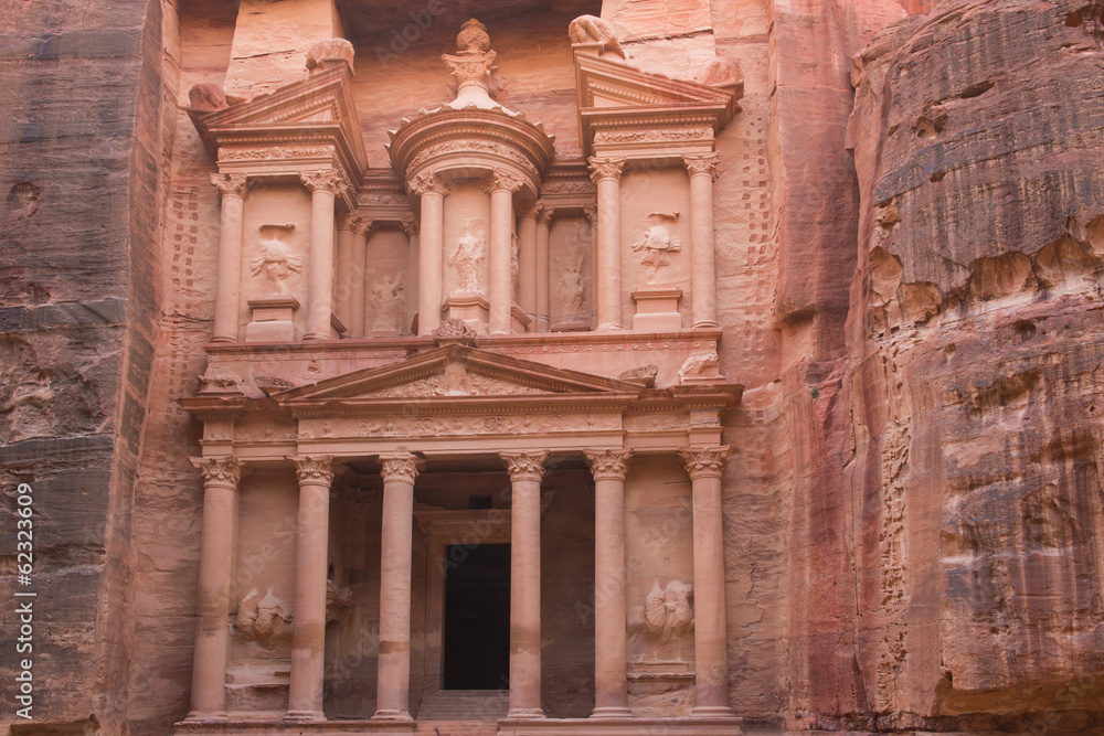 Petra Al Khazneh - the Treasury in the ancient town of Petra