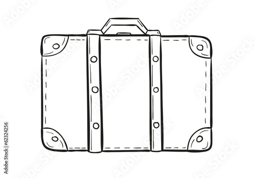 sketch of the suitcase