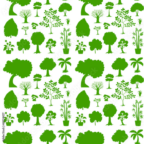 Green seamless template