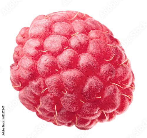 one ripe raspberry