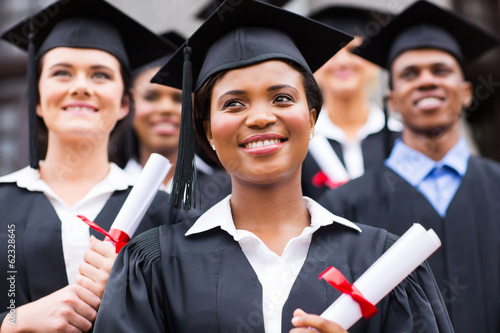 optimistic young university graduates