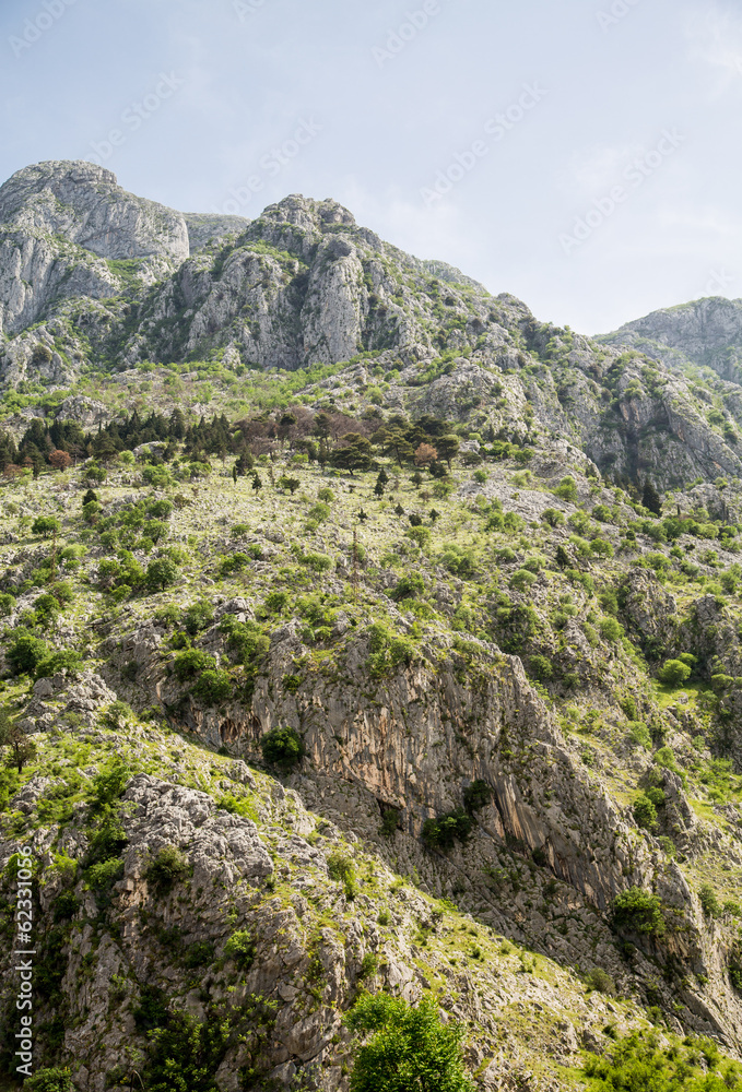 Rocky Hills Above Kotor Montenegro