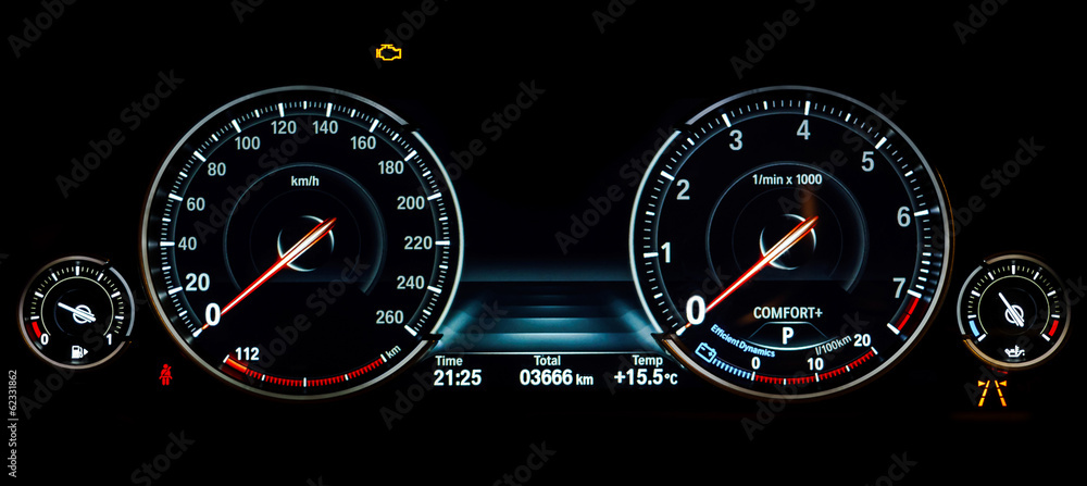 Speed control dashboard
