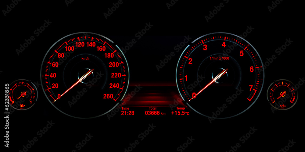 Speed control dashboard