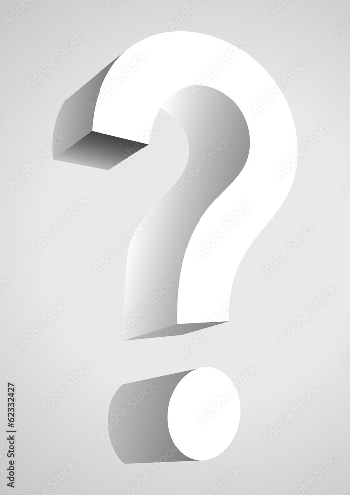 Vector illustration of a question mark
