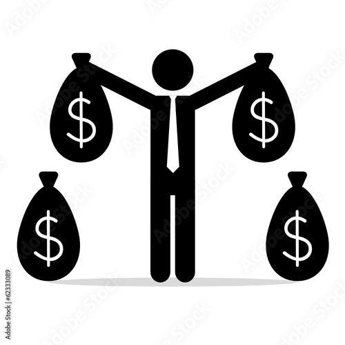 Strichmännchen Geld