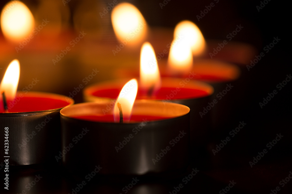 Close up of candles