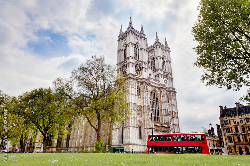 Westminster Abbey. London, England, UK - obrazy, fototapety, plakaty 