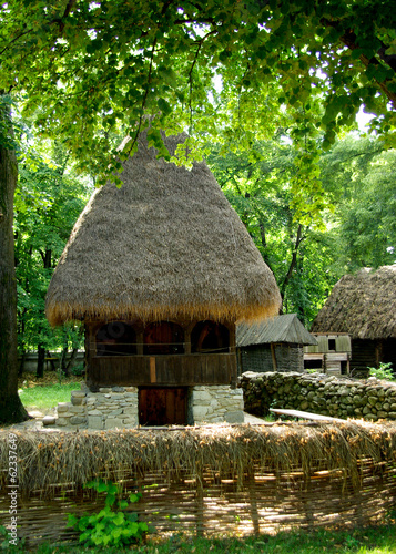 Traditional house. National Village Museum, Bucharest, Romania. #62337649