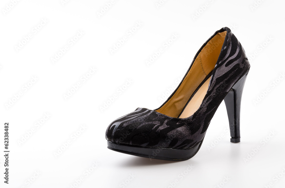 Women shoes isolated white background