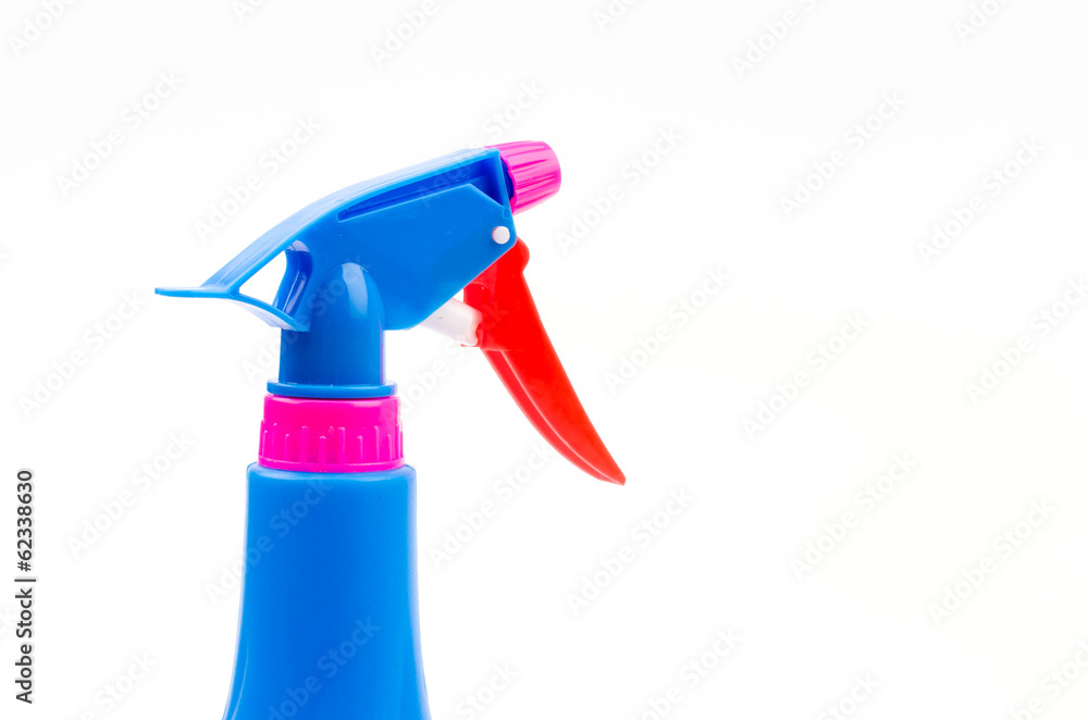 Spray bottles isolated white background Spray bottles isolated white background