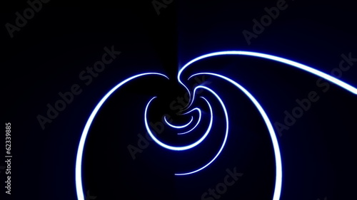 Abstract Blue Curve Loop