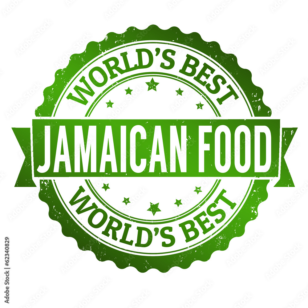 Jamaican food stamp Stock Vector Adobe Stock