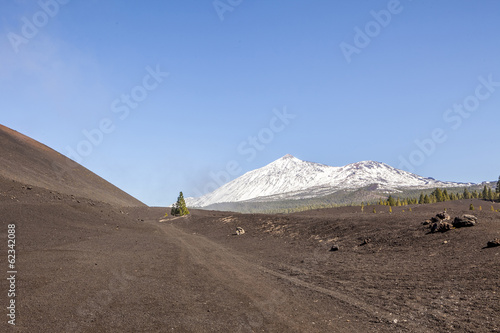 Beautiful scenic view of mount Teide national park in Tenerife,