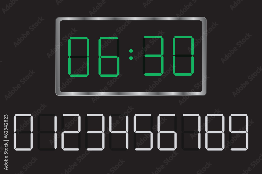 digital clock. Set your time. digital clock. Set your time.