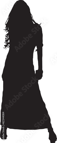 Vector - Silhouette girl