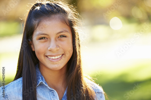 Portrait Of Hispanic Girl In Countryside © Monkey Business