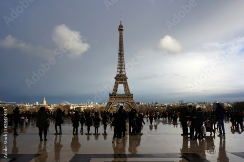 Tour Eiffel après la pluie