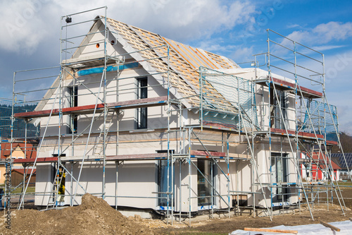 Baustelle: Neubau eines Einfamilienhauses